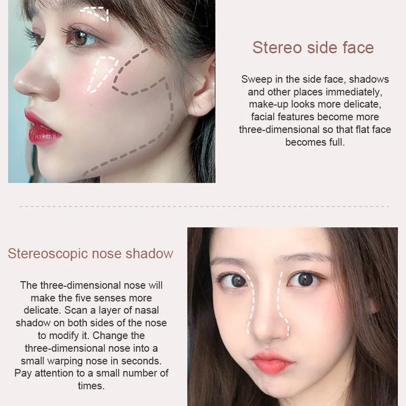 Горячая продажа двухцветные тени для носа порошок трехмерный ремонт затенение