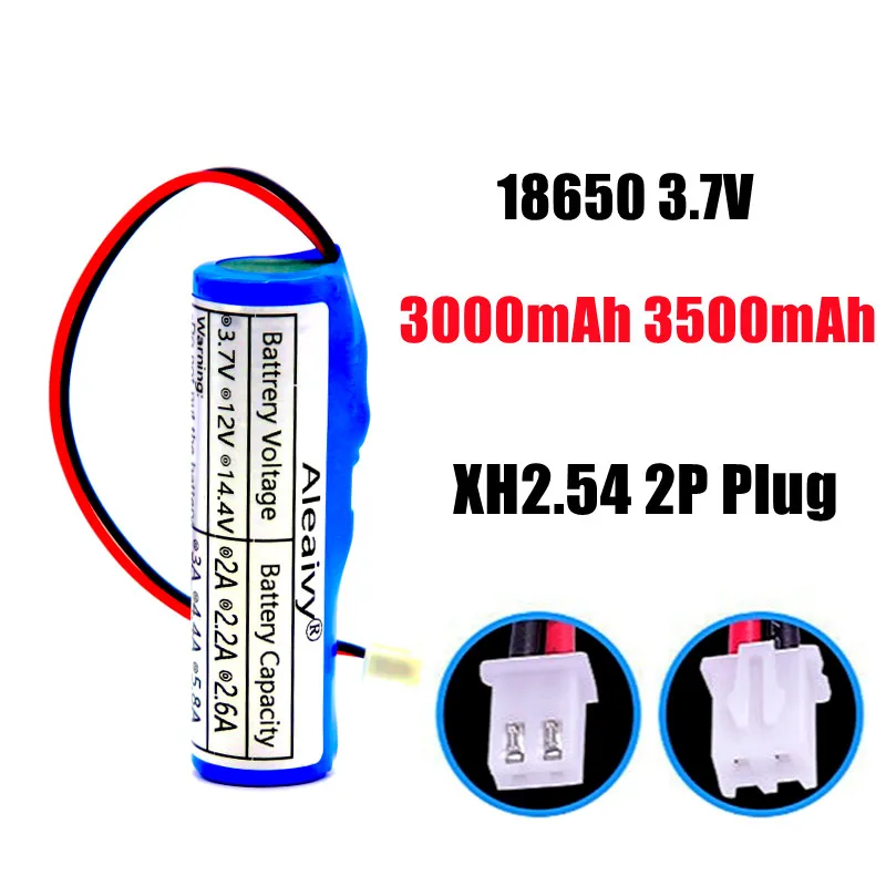 

New3.7V Rechargeable Lithium Battery Pack 18650 3000mah 3500mAh Fishing LED Light Bluetooth Speaker 4.2V Emergency DIY Batteries