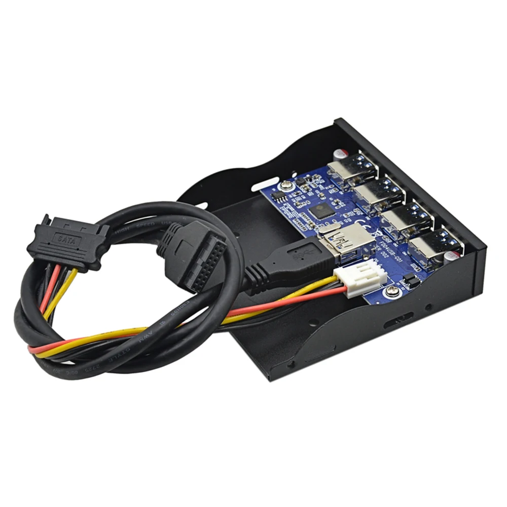 Usb-хаб 19 + 1 20Pin 4 порта USB 3 0 комбинированный Кронштейн передней панели 5
