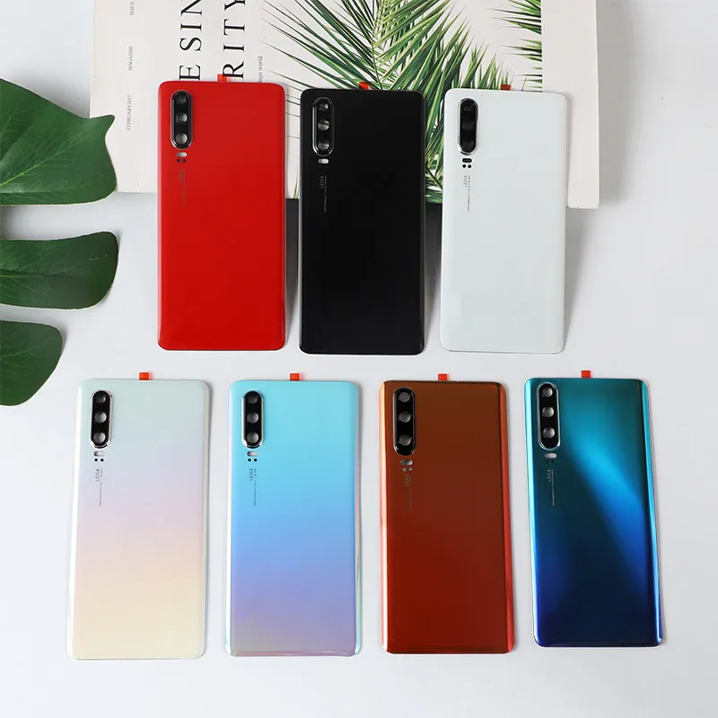 Корпус P 30 для Huawei P30 ремонт крышки аккумулятора задняя крышка телефона + наклейка
