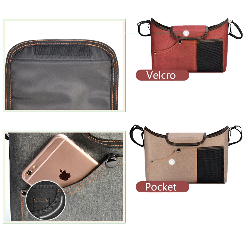 Детские коляски мешок коляска Организатор чёрный дорожный Мама Сумки для