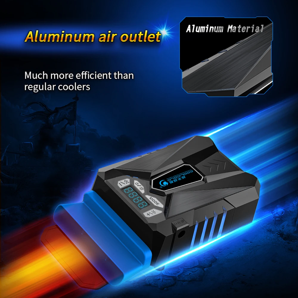 Быстросъемный внешний охлаждающий вентилятор COOLCOLD для ноутбуков 12 17 дюймов с