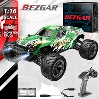 bezgar hm166 hobby rc car 116 all terrain 40kmh off road 4wd remote control monster truck crawler with battery for kids adults