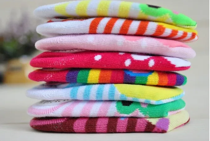 Новый стиль Детские супер короткие носки хлопковые нескользящие милые детские с