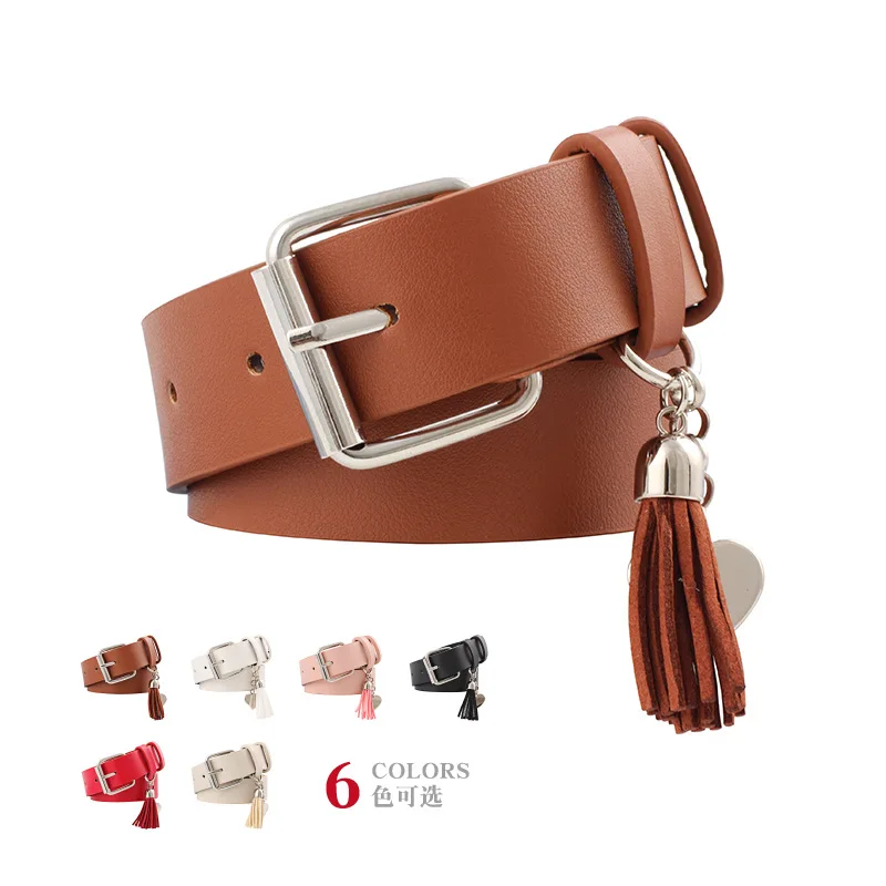 Fashion leather Belt for Women Square buckle Casual Adjustable Belts For Jeans Students Female Waistband