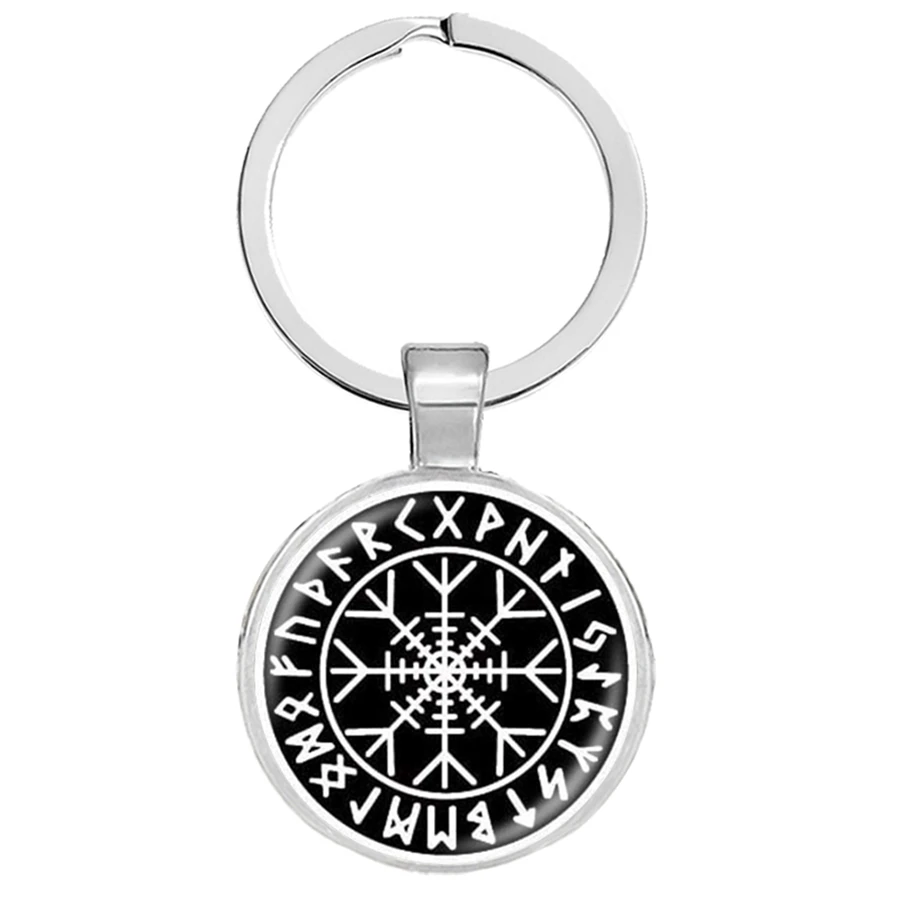 Viking компас брелок древняя троица нордические руны символ Одина художественный