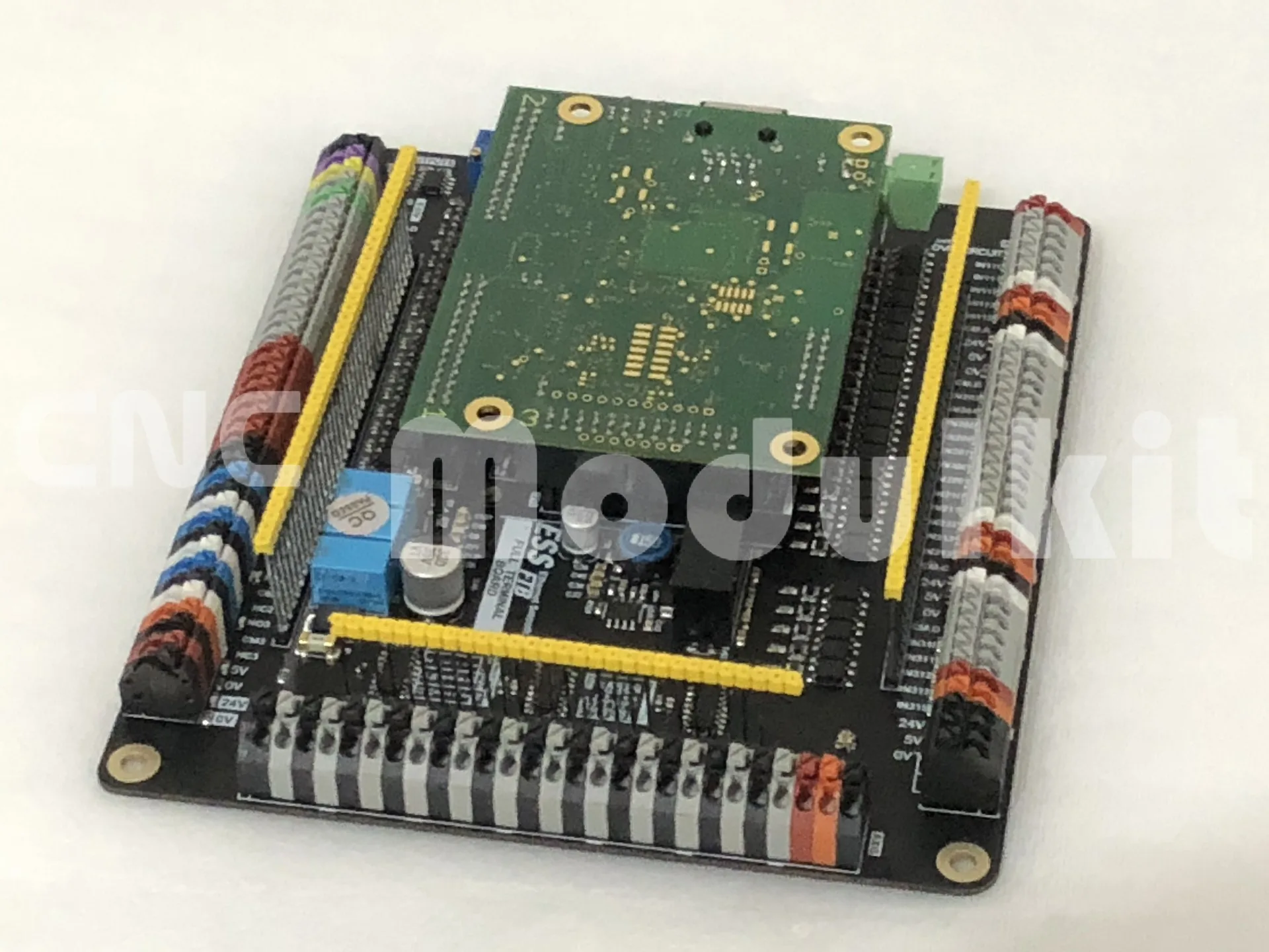6 Axis Ethernet Smooth Stepper Interface Adapter CNC Motion Control Mach 3/4 ESS & Intelligent Full Terminal Board