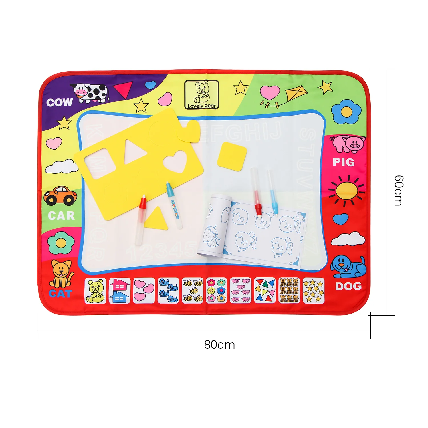 Многоразовый коврик для рисования 80x60 см|Юный художник| |