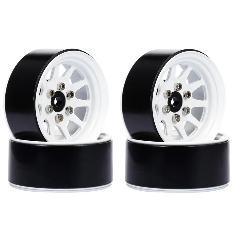 

Metal Alloy 1.9 Beadlock Wheel Rims for 1:10 RC Crawler Axial SCX10 AXI03007 90046 Traxxas TRX4 Redcat GEN8