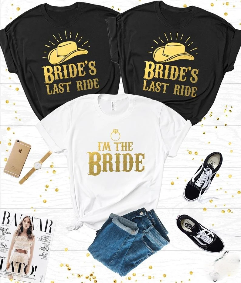 

The last T-shirt of the bride | Bachelor party shirt, bridal squad | Bachelor party T-shirt | Hen party T-shirt | Hen party