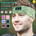 Беспроводной Bluetooth наушники для сна Спортивные Повязка мягкие эластичные стерео Музыкальная гарнитура гарнитуру Hands-free во время сна бег