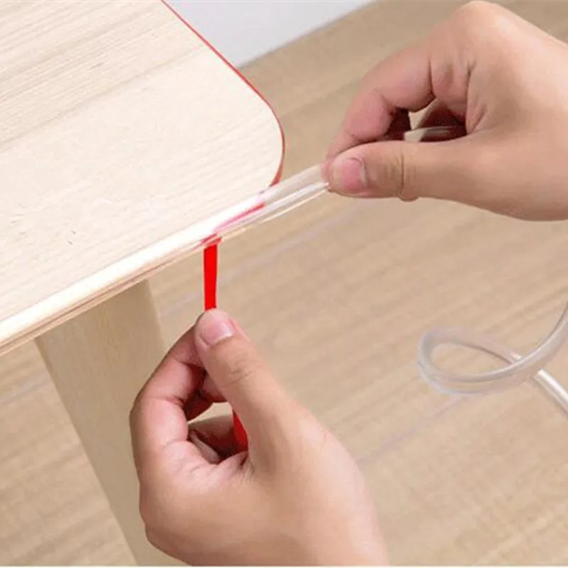 Protector de esquina de muebles para mesa de beb&eacute;, cubierta suave de PVC para mueble o pared, tira de parachoques, 1M-0