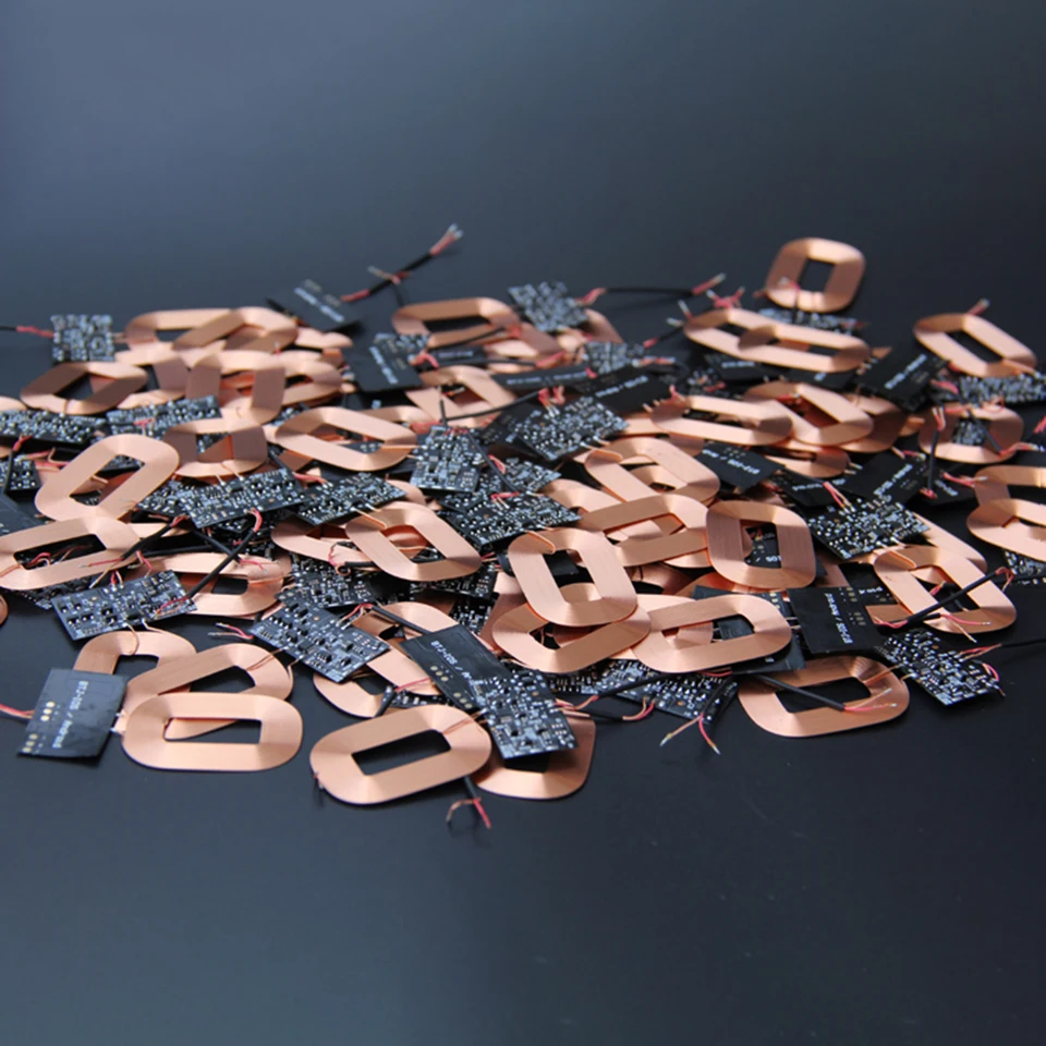 qi standard wireless charging receiver adapter module 5v 1a pure copper coil circuit universal battery charger for xiaomi huawei free global shipping