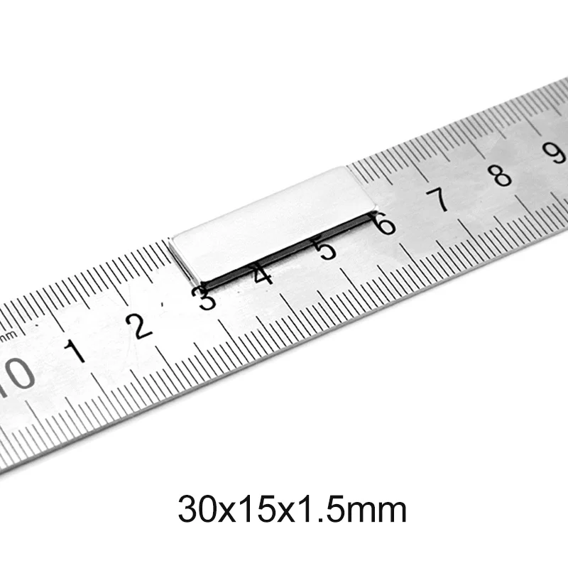 

5 ~ 100 шт., мощные неодимовые магниты 30x15x1,5, 30x15x1,5 мм