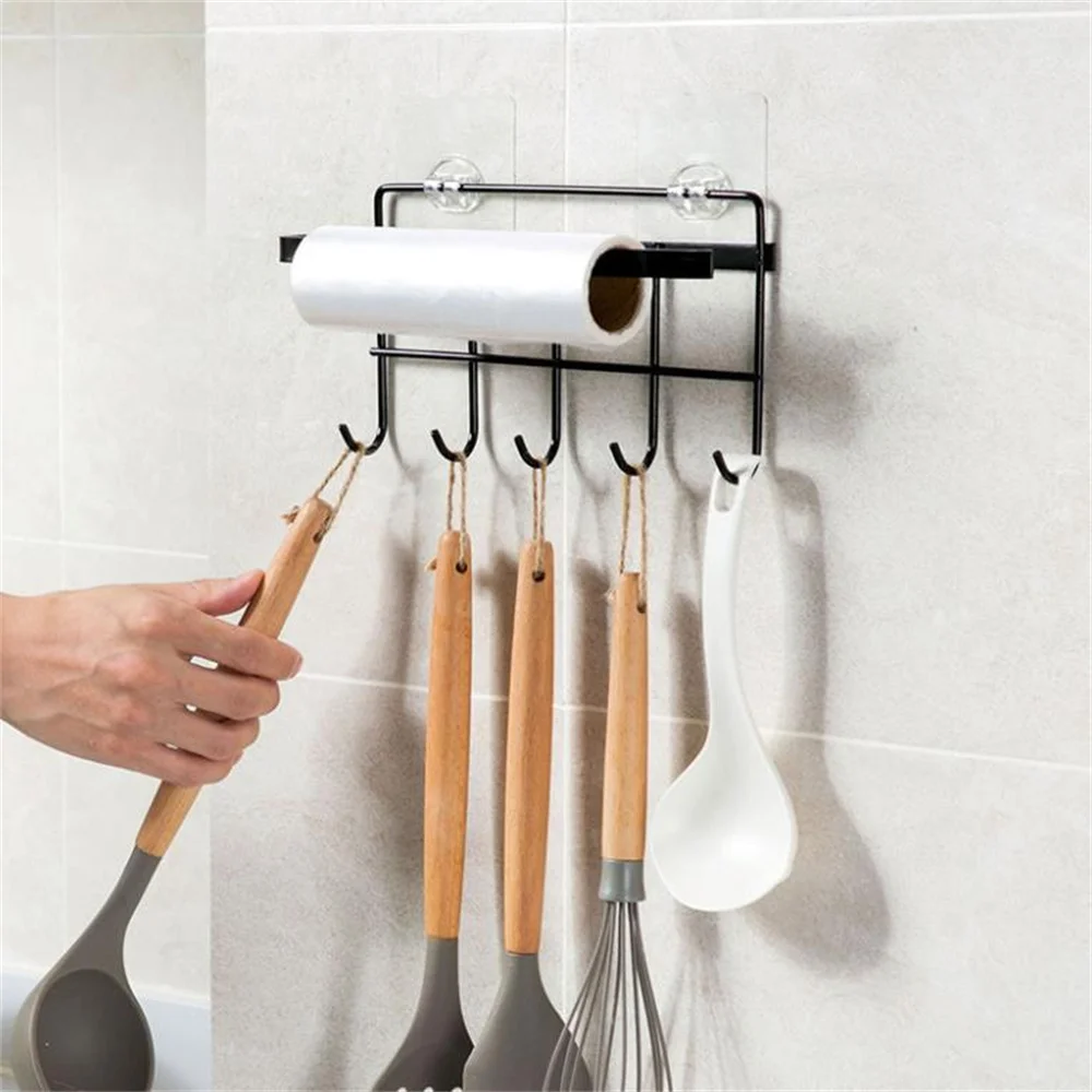 Настенный крючок вешалка на шкаф для хранения кухонных вещей | Дом и сад