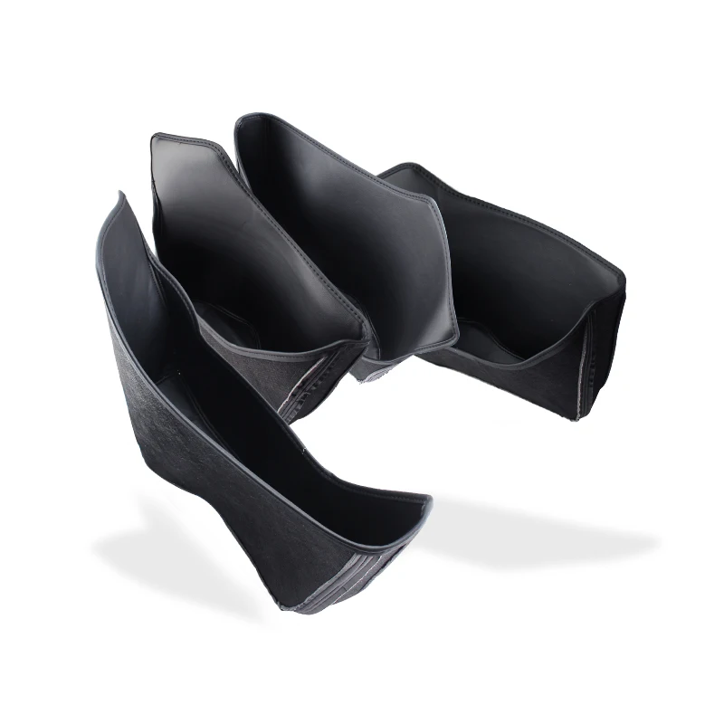 

4PCS Leather Door Gate Slot Protective Bag Water Cup Trough Shockproof Box For Skoda Kodiaq 2017-2021 Interior Car Accessories