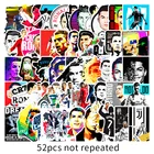 52 шт., водонепроницаемые наклейки для скейтборда, холодильника, гитары, ноутбука
