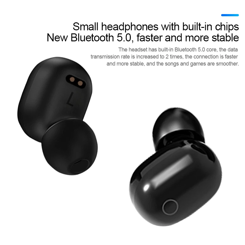 TWS беспроводные Bluetooth-наушники с светодиодный фоном и светодиодным дисплеем
