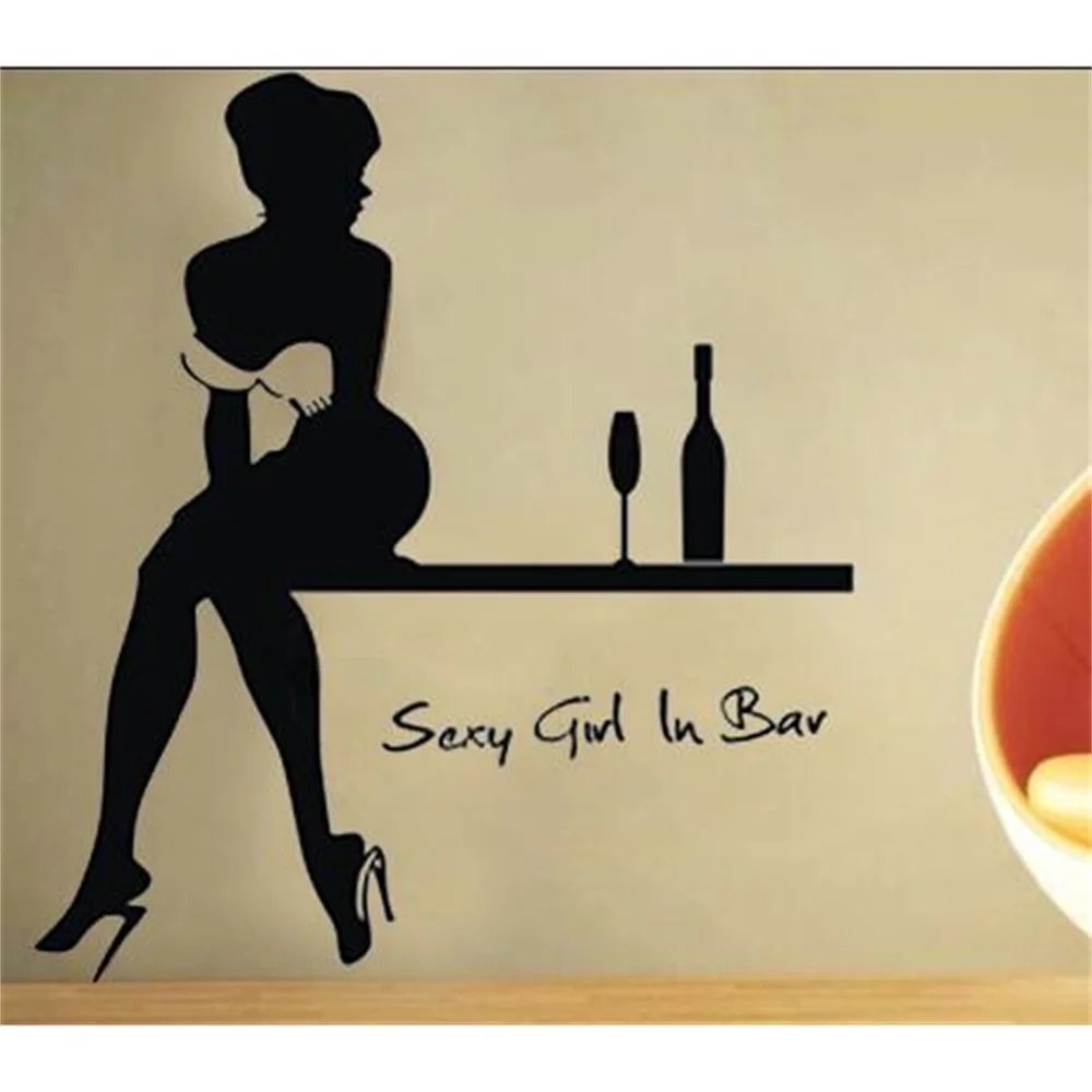 Наклейка для привлекательной девушки наклейка на стену бара/паба ночного клуба