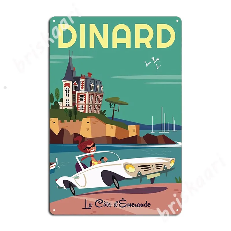

Dinard Poster Metal Signs Cinema personalized Plaques Cinema Kitchen Tin sign Posters