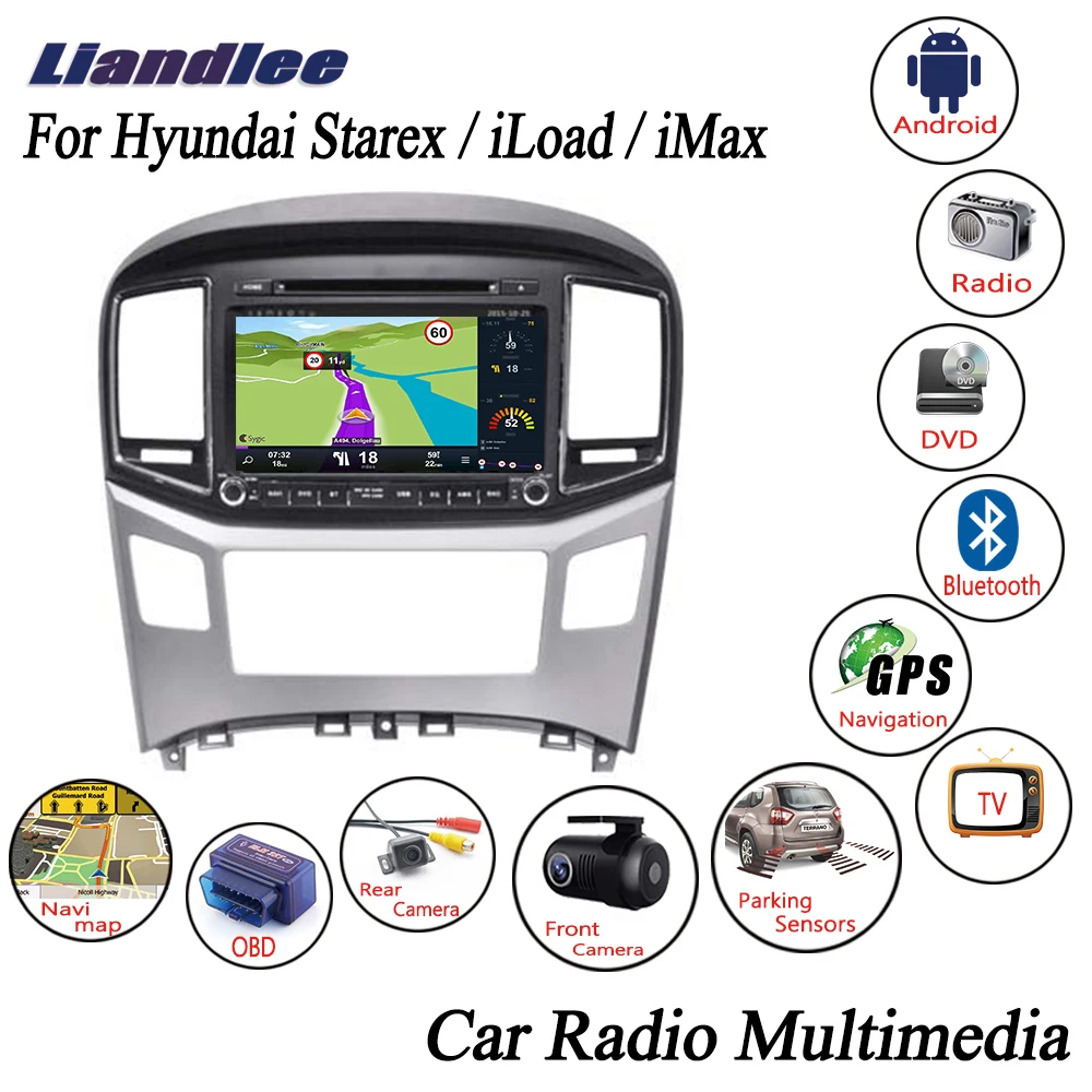 Мультимедийная система для Hyundai Starex/iLoad/iMax 2016 2017 2018 Android автомагнитола CD DVD плеер GPS