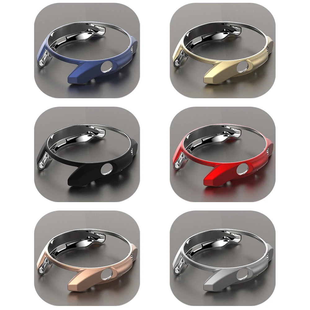 Flexible TPU Cover Protective Shell for Samsung Galaxy Watch 3 41mm 45mm Case Matte Bumper Men Women Lightweight Thin Frame