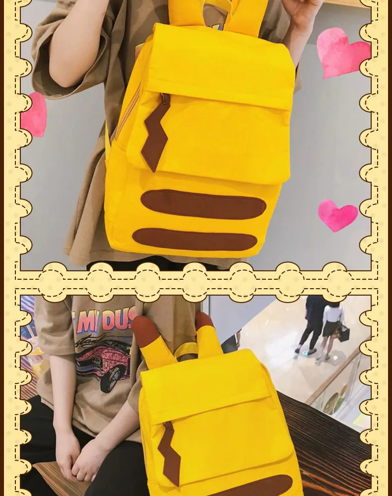 Японский Забавный каваи мультфильм Аниме Пикачу mochila Тоторо bolso рюкзак студенческий холст школьная сумка Подростковая сумка