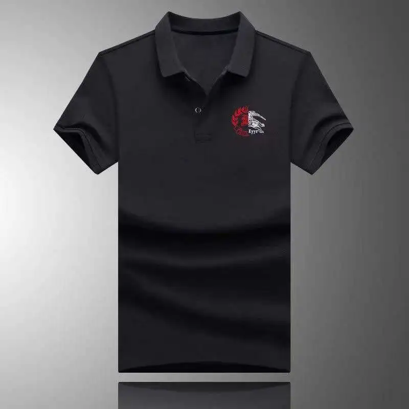 

Fashionable Cotton Lapel POLO Shirt Short-Sleeved Men's Self-Cultivation Plus Size Summer New Fashion Business Jacket Profession