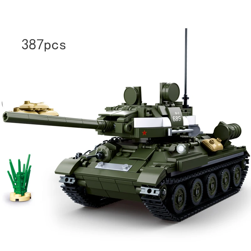 

Sluban Military Vehicle Tank Set Bricks Model World War 2 II Armored Fighting Building Blocks Toys Battle Army Ww2 Air Warplane