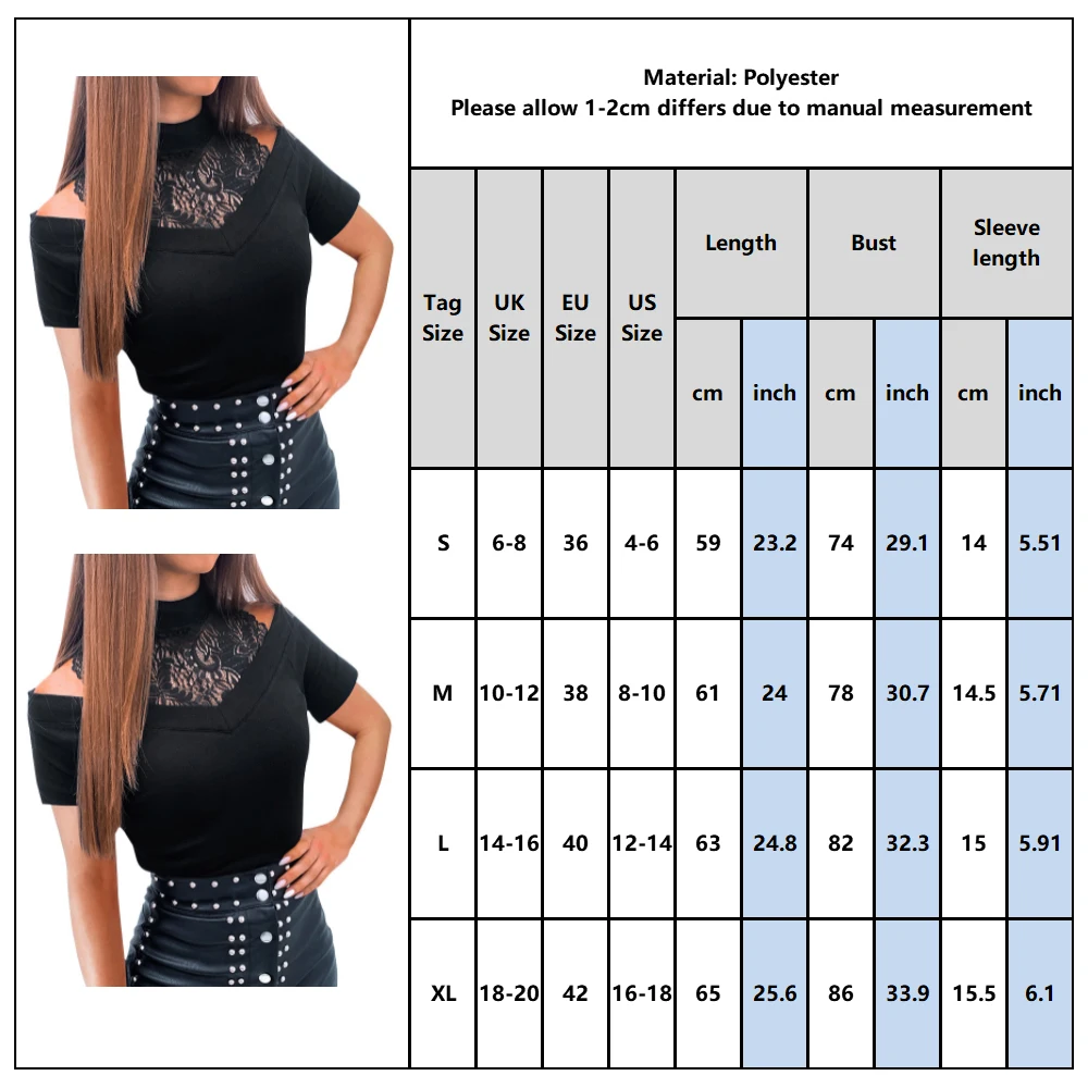 

Short Sleeve Off Shoulder Female Blouse And Tops Women Hollow Out Lace Patchwork Slim Fit Shirt Ladies Office Tops Blouses D30