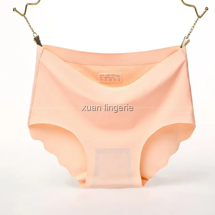 

Top quality seamless panties for women Plus size XXXL Ice silk material customization design underwear Dropshipping