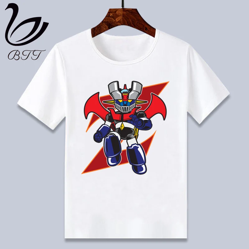 Японский комикс Mazinger Z футболка для маленьких мальчиков и девочек с рисунком