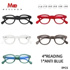 Прозрачные очки для чтения Meeshow, мужские и женские ретро очки, французские очки leesbril, оптовая продажа, разные цвета, очки с диоптриями 1513