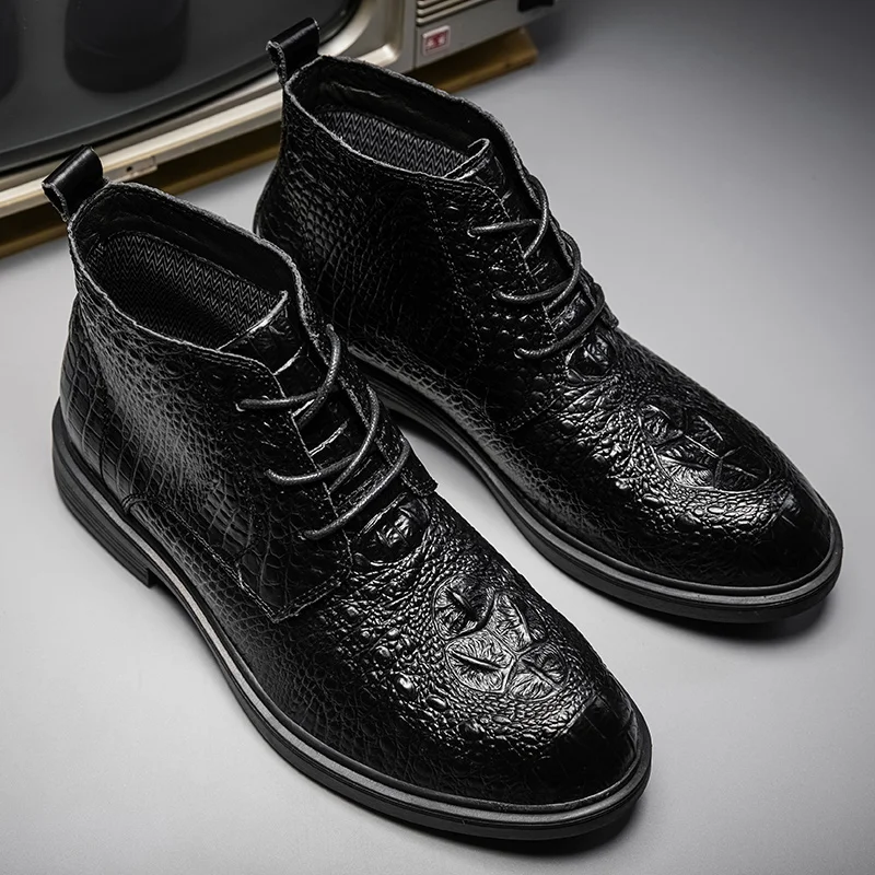 Новый дизайн Мужская Роскошная модная обувь в стиле панк для ночного клуба Обувь