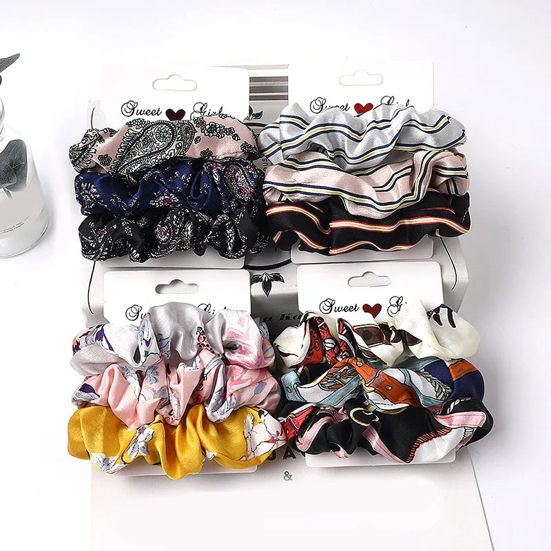 3-6 шт./комплект аксессуары для волос девочек яркие цвета резинки упаковка женские