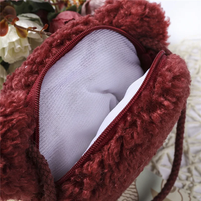

Kids Baby Girl Staffed Cartoon Animal Handbags Messenger Bag Kawaii Cute Bear Plush PP Cotton Shoulders Bag For Children Gift
