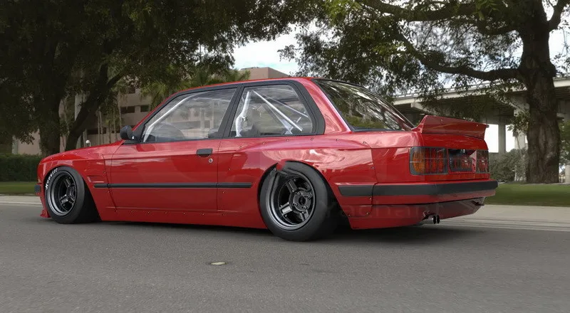 FRP стекло переднее или заднее крыло подходит для 1984 1991 E30 Coupe GP PD RB стиль вспышки| |