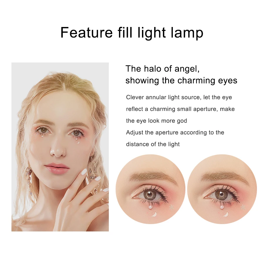 MAMEN 12 дюймов светодиодный кольцевой светильник для селфи с регулируемой яркостью