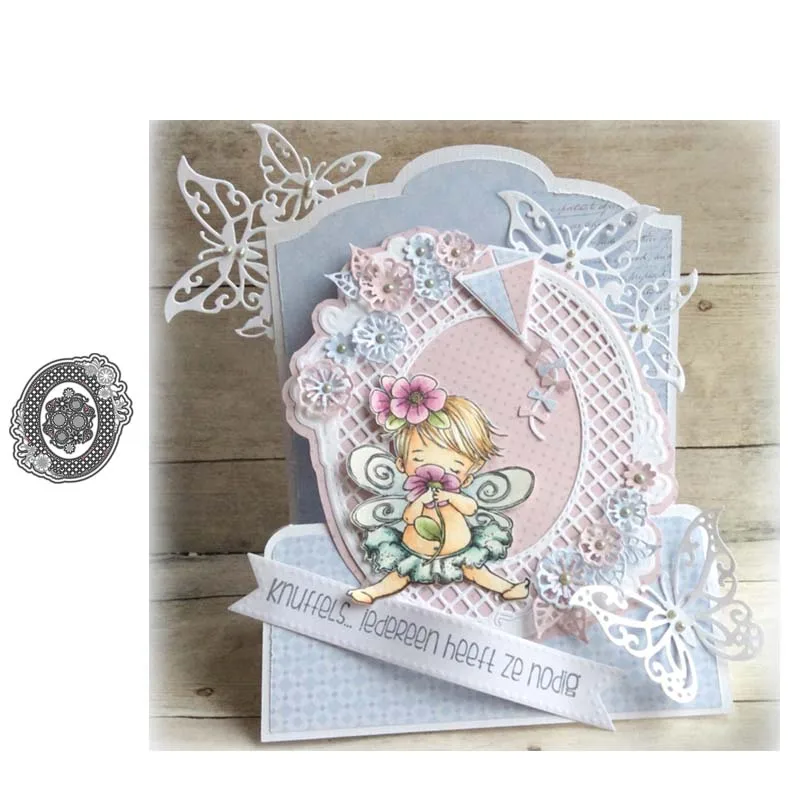 Кольцевой фон металлические Вырубные штампы вырезанные для украшения