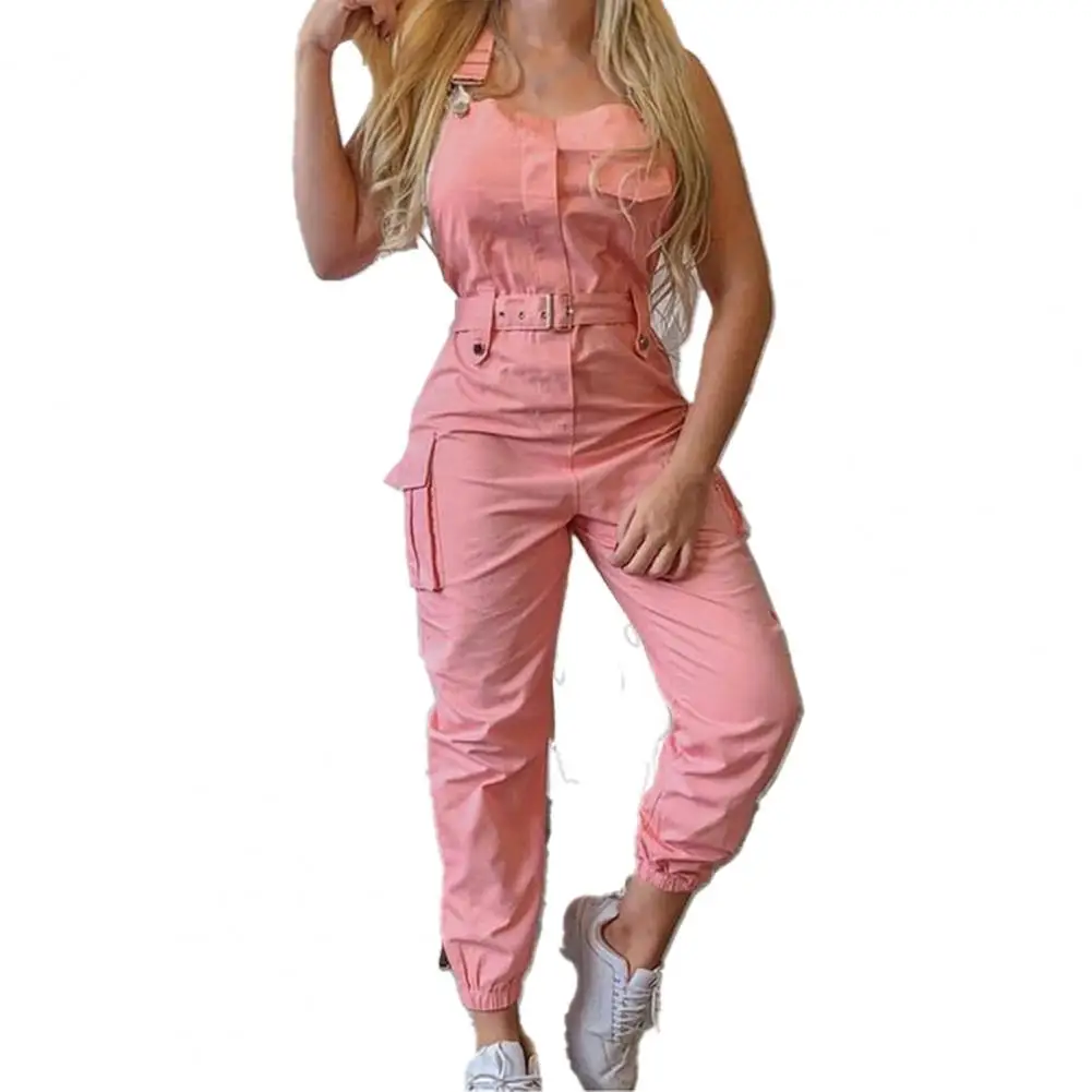 

80% Dropshipping!!Women's Jumpsuit Sleeveless Halter Neck Polyester Casual Halter Sexy Slim Jumpsuit Daily Life Service