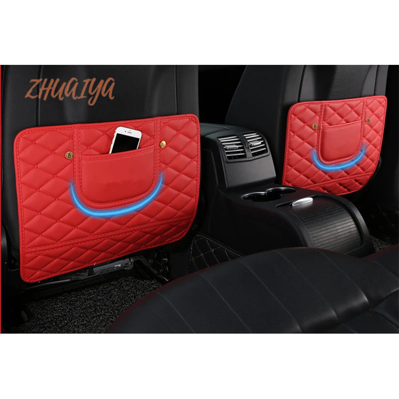 Защитная накладка на спинку сиденья автомобиля из натуральной кожи