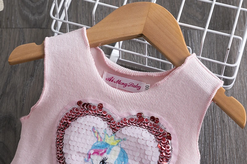 Нарядное платье для девочек нарядное с единорогом радужные Детские платья