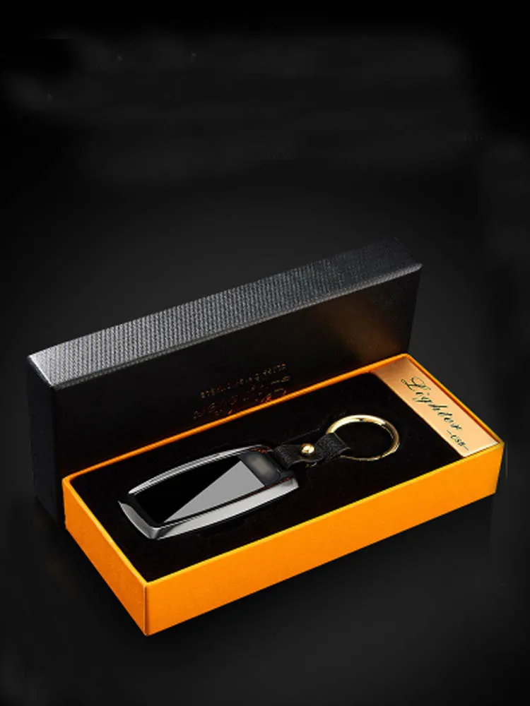 USB Зажигалка светодиодный экран Ключ Пряжка