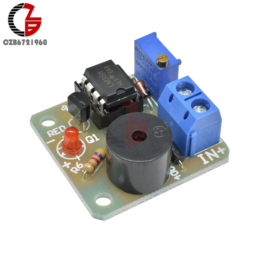 12V аккумулятор для хранения Батарея низкая Напряжение под Напряжение разрядке заряда звуковая сигнализация детектор зуммера резервная плата