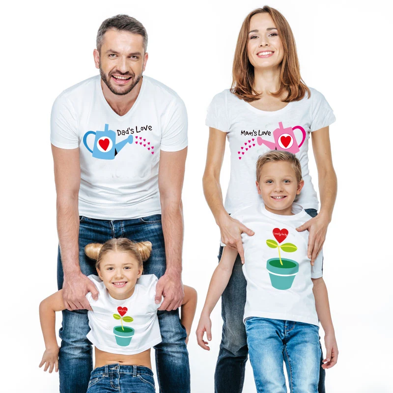 

Family Matching Clothes Mother And Daughter Clothes Cotton Family T-shirts Father Son Baby girl Clothing Family Matching Outfits