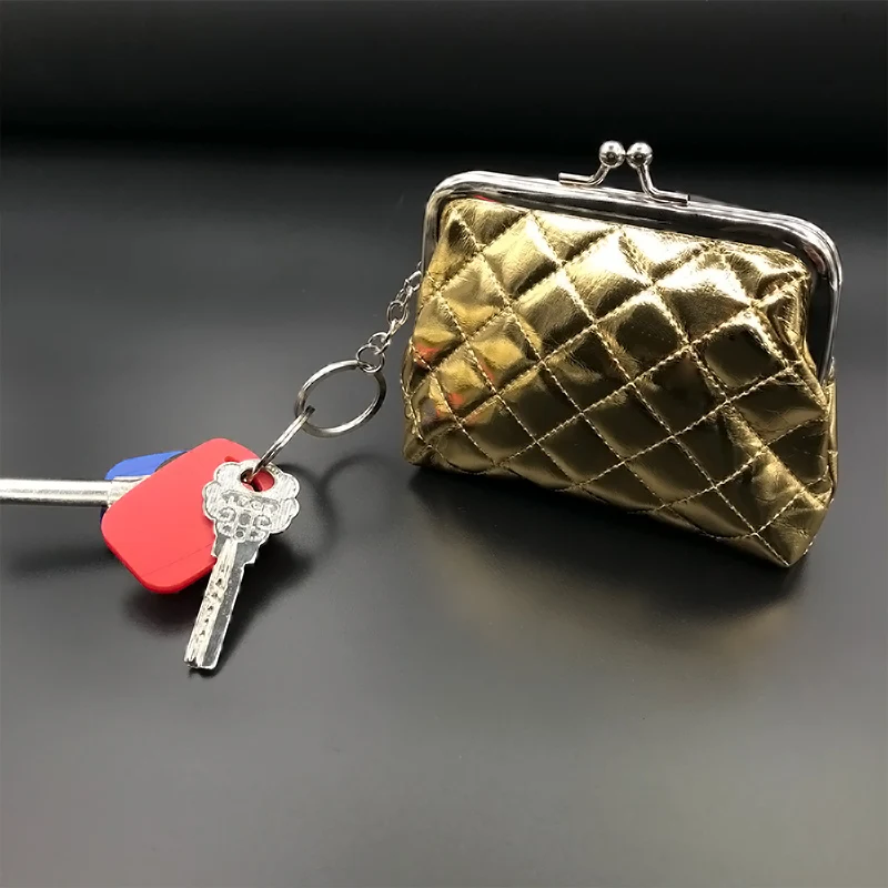 Маленький кожаный кошелек для женщин маленький Дамский бумажник на защелке с