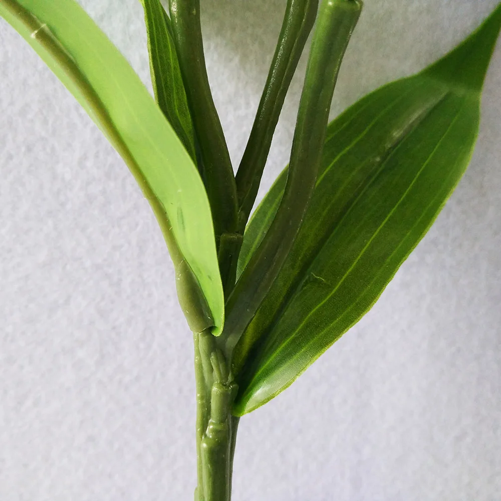 Новое высокое качество 3 головки Большая искусственная лилия ветка с цветами для