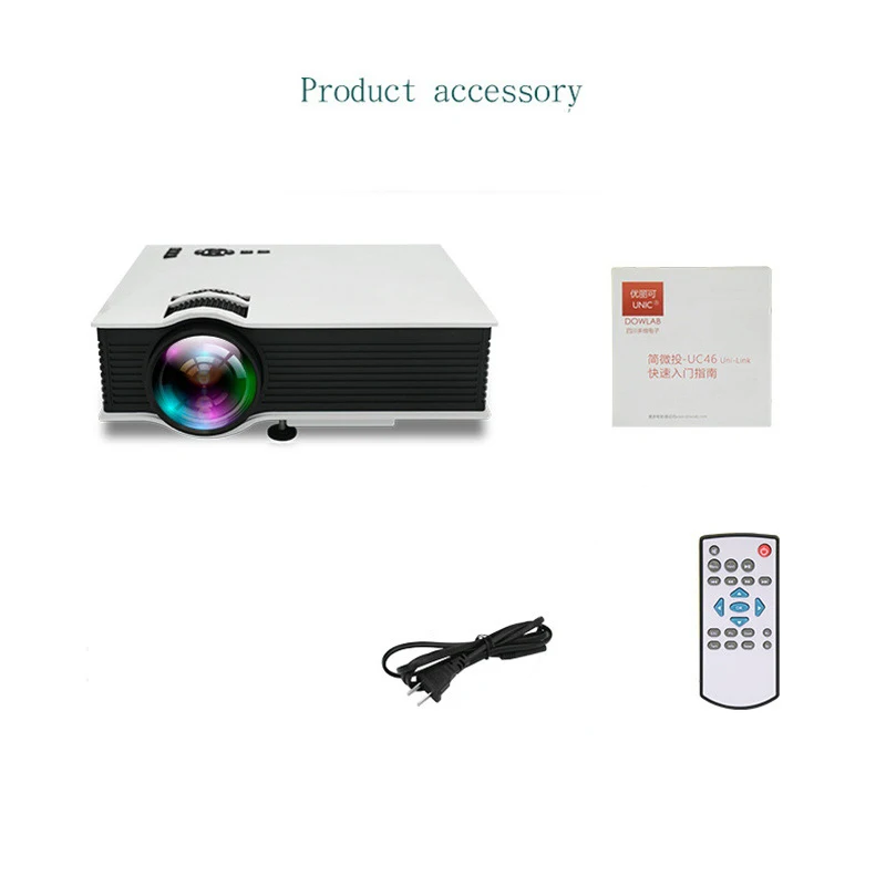 Горячая Распродажа проектор UC46 мобильный телефон беспроводной Wi Fi мини домашний