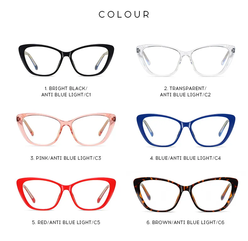 

2020 new ladies anti-blue light goggles spring pin computer glasses full frame flat glasses