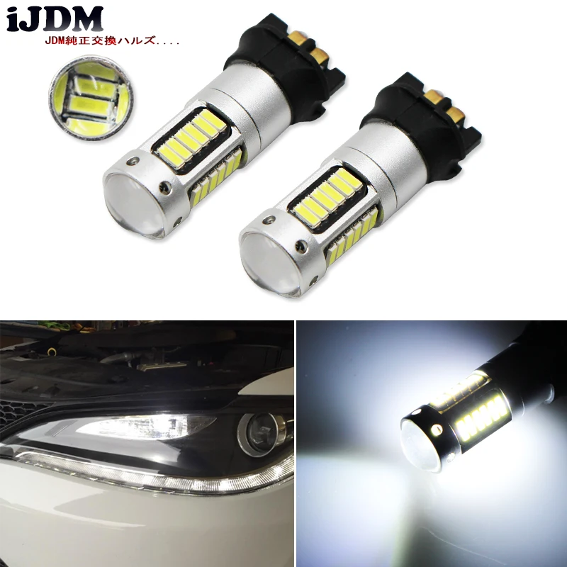 

Ксеноновые белые светодиодные лампы PWY24W PW24W для Audi A3 A4 A5 VW MK7 Golf CC Ford Fusion, Передние поворотники, BMW F30 3 Series DRL